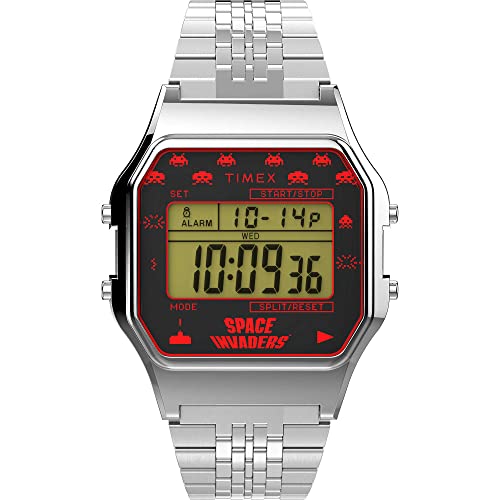 Timex Orologio Digitale Quarzo Unisex-Adulto con Cinturino in Acciaio Inox TW2V30000