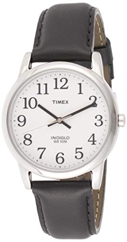Timex T20501 Orologio da uomo con cinturino in pelle nera da 35 mm