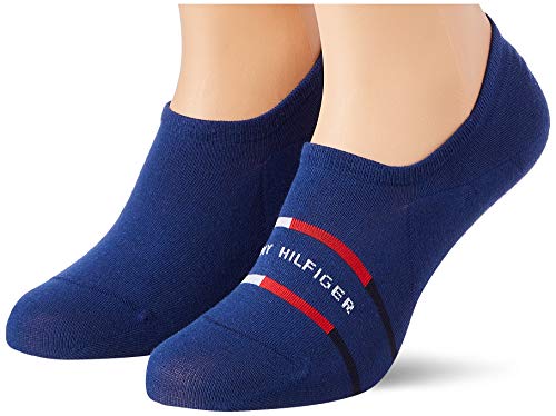 Tommy Hilfiger Breton Stripe Men s Footie Socks (2 Pack) Calzini, Blue Depths, 39 42 Uomo