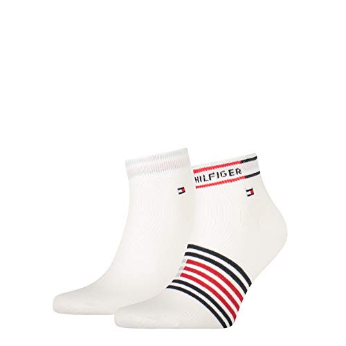 Tommy Hilfiger Breton Stripe Men s Quarter Socks (2 Pack) Calzini, ...