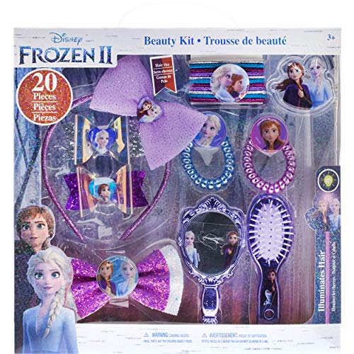 Townley Girl Disney Frozen Kit di Accessori per Capelli per Ragazze, dai 3 Anni in su (20 Pezzi)