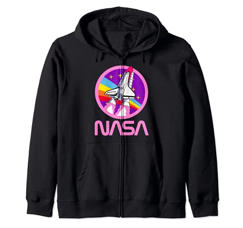 Ufficiale NASA Razzo Rosa Arcobaleno Regalo della Ragazza Felpa con Cappuccio