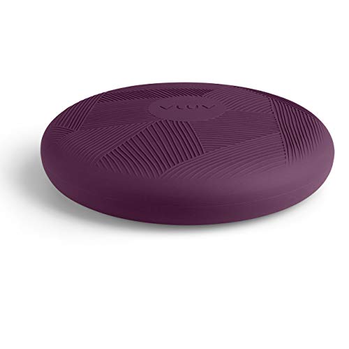 VLUV PED Lines - Cuscino per equilibrio in PVC, 36 cm, colore: BlackBerry