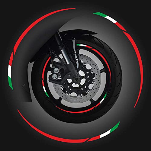 Wheel Rim Stripes Rifrangenti per Cerchi Moto, Kit componibile