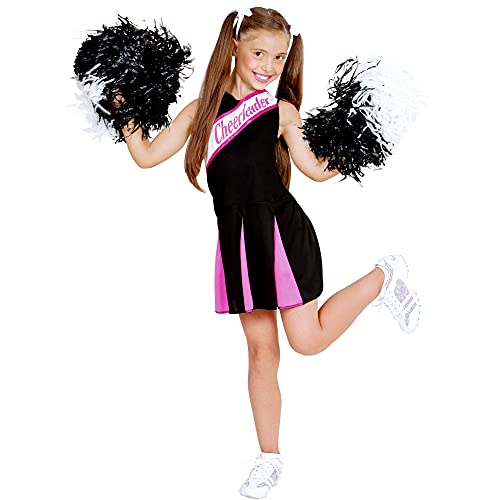 Widmann - Cheerleader Vestito per bambini, Nero, 158 (11 - 13 anni), 02448