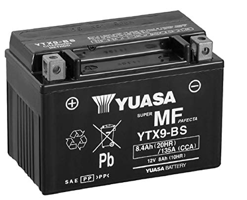 Yuasa YTX9-(WC) - Batteria SLA di ricambio, 12V, 8Ah, 15 x 8.7 x 10.5 cm