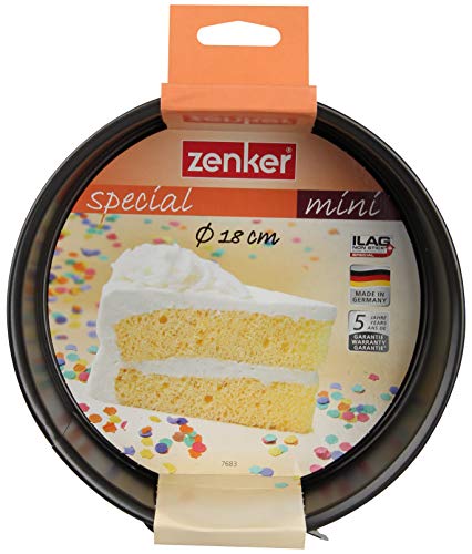 ZENKER Tortiera apribile antiaderente, Special mini, Ø 18cm, (colore: nero), quantità: 1 pezzo