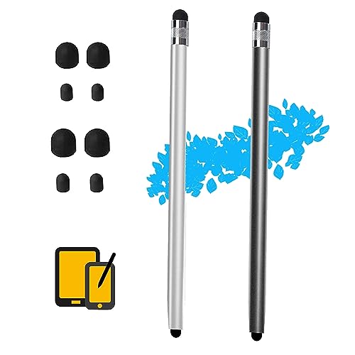 2 Pezzi Penna per Tablet, Penna Tablet 2 in 1 Penna Stilo Touch in ...