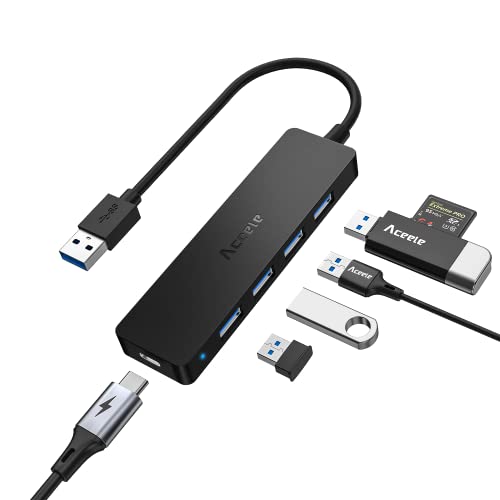 Aceele Hub USB 3.0, 5 Porte USB 3.0 Sdoppiatore Dati & Porta alimen...