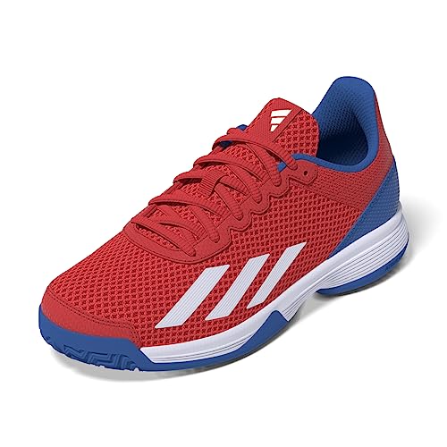 adidas Courtflash Tennis, Scarpe-Alte, Red (Bright Red Ftwr White B...