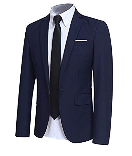 Allthemen Blazer Casual da Uomo Slim Fit Formale Suit Giacche One B...
