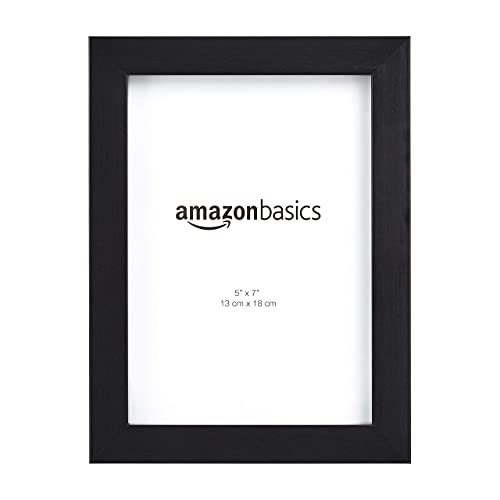 Amazon Basics - Rettangolare Cornice per foto - 13 x 18 cm, Nero, C...