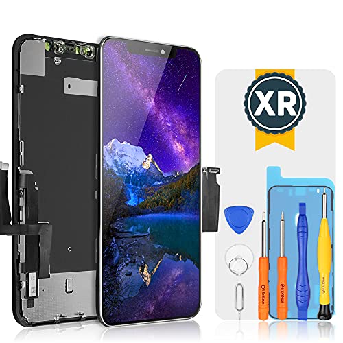 bokman Touch Screen LCD per iPhone XR Nero, Touch Screen con Kit di...