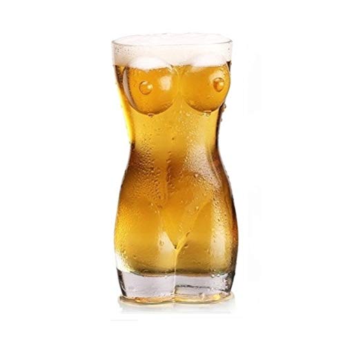 BovoYa Boccale di Birra Bicchiere di Birra Sexy Corpo di Donna Crea...