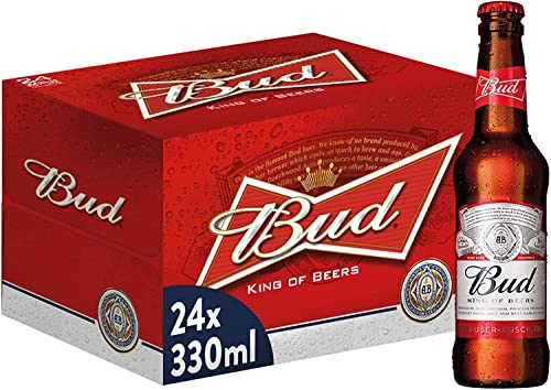 Bud, Birra Bottiglia - Pacco da 24x33cl...