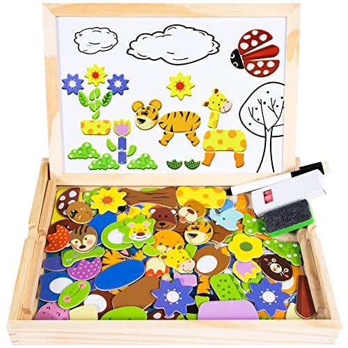 COOLJOY Giochi Montessori 2 Anni | Puzzle Magnetico Giochi Bambini ...