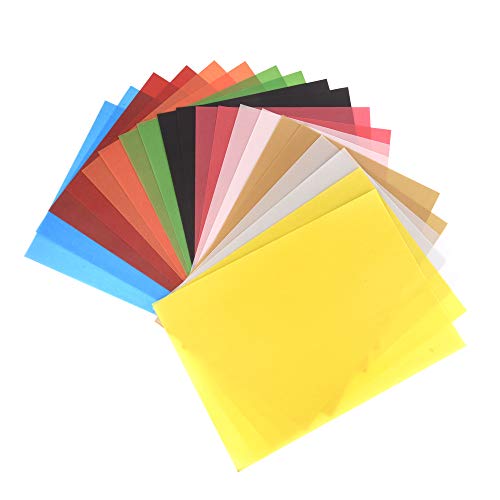 ewtshop - 20 fogli di carta trasparente colorata, 10, DIN A4, 100 g...