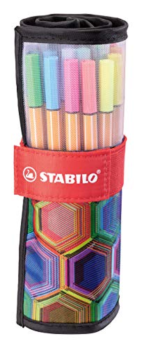 Fineliner - STABILO point 88 - Rollerset con 25 colori assortiti - ...