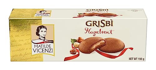 Grisbì Nocciola - Biscotti di Croccante Frolla Ripiena di Vellutat...