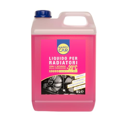 Happy Car - Liquido Radiatori Rosso Anticongelante 5l, Efficace da ...
