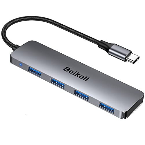 Hub USB C, Beikell 4 Porte Hub USB 3.0 - Ultra Sottile Adattatore U...