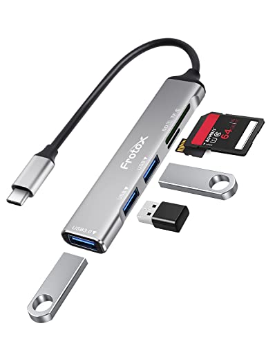 Lettore Schede SD Micro SD, 5 in 1 Hub USB C, 1 USB 3.0, 2 USB 2.0,...