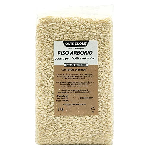 Oltresole - Riso Arborio Italiano 1 Kg - riso coltivato nel ferrare...