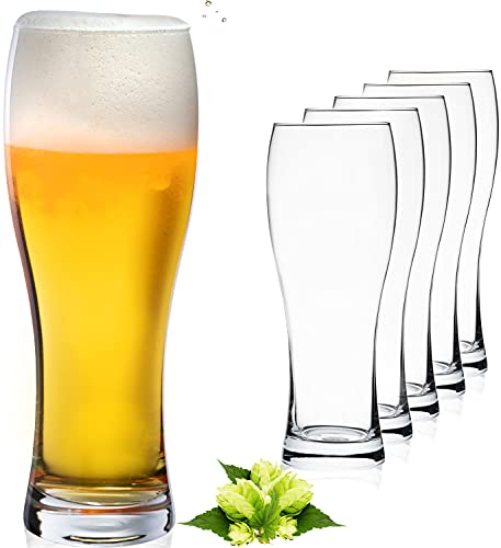 Platinux - Bicchieri da birra classici da 500 ml, max. 660 ml, alti...