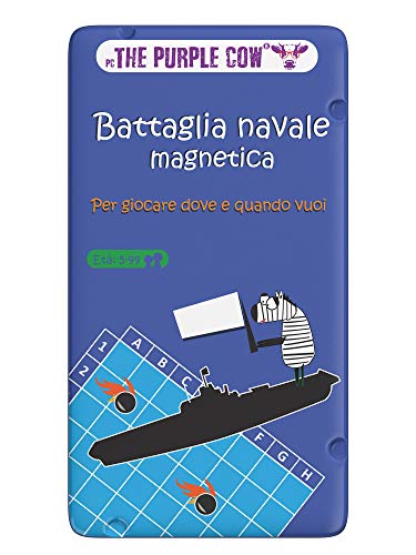 Purple Cow- Battaglia navale Magnetica Gioco, Colore Viola, 7290018...