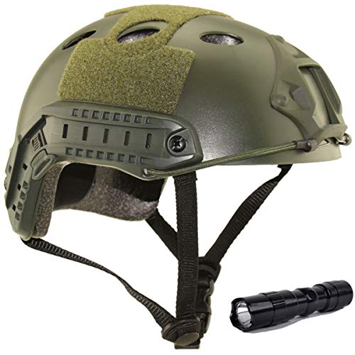 Tactical veloce Casco con occhiali Military Tactical Helmet CS Airs...