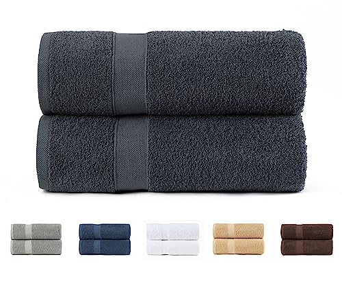 Todocama Set di 2 asciugamani da bagno grandi, 100% cotone da 550 g...