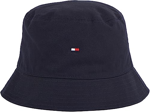 Tommy Hilfiger Cappello da Pescatore Uomo Flag Bucket Hat, Blu (Des...