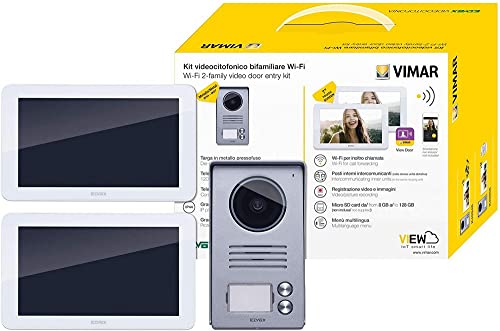 Vimar K40946 Kit Videocitofono Smart Bifamiliare con 2 Monitor Touc...