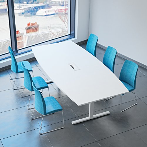 Weber Büro Easy - Tavolo da conferenza a forma di barca, 240 x 120...
