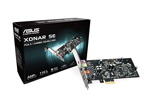 ASUS Xonar SE - Scheda audio da gioco 5.1 PCIe con audio ad alta ri...