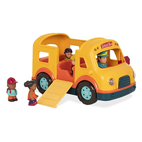 Battat Lights & Sounds School Bus giocattolo per bambini (include c...
