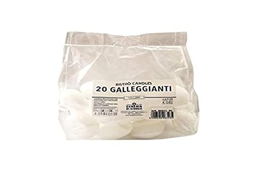 Cereria di Giorgio Risthò Candele Galleggianti, Cera, Bianco, 4.5x...