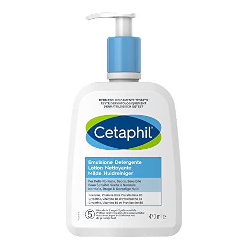 Cetaphil Emulsione Detergente Viso e Corpo, per Pelle Normale, Sens...