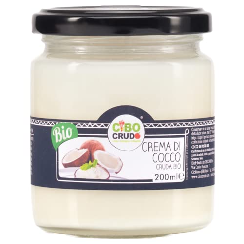 CiboCrudo Crema di Cocco Bio Cruda, Coconut Butter Raw - 200ml - Bu...