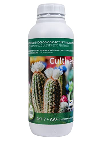 CULTIVERS Fertilizzante Biologico per Cactus e Piante grasse, 1 l F...