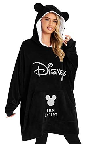 Disney Felpa Donna con Cappuccio, Oversize Blanket Hoodie Calda di ...