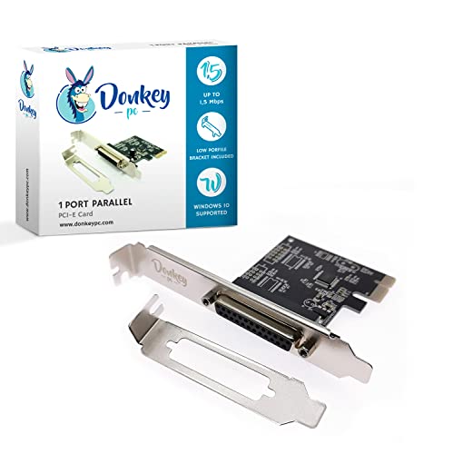 Donkey pc - 1 Port Parallel su PCI Express Scheda e adattatore inte...