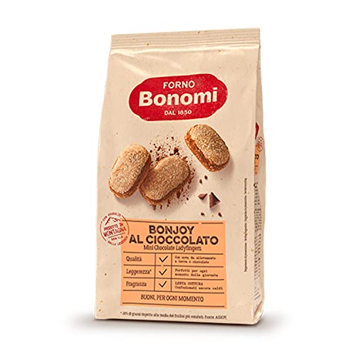 Forno Bonomi Bonjoy mini al Cioccolato, biscotti confezionati legge...