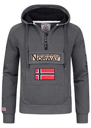 Geographical Norway - Felpa da uomo modello Gymclass Ass A 007 (Gri...