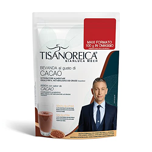 Gianluca Mech - Bevanda Proteica Gluten Free al Gusto Cacao, Integr...