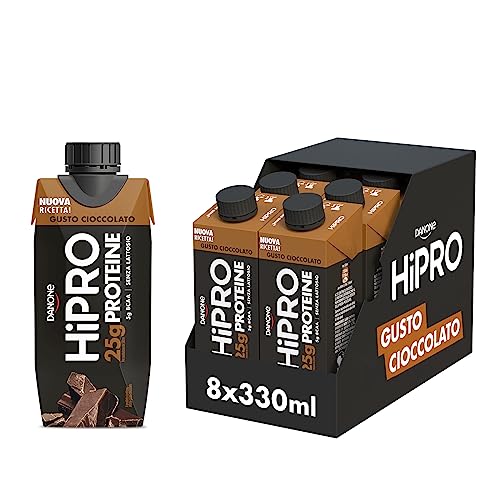 HiPRO Drink 25g di PROTEINE, Bevanda Proteica al gusto Cioccolato,S...
