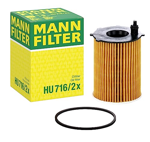 MANN-FILTER HU 716 2 X Filtro Olio Set Filtro Olio con guarnizione ...