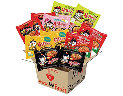 MiFan Ramyun Box - 12pz Samyang Buldak Spicy Ramen Noodles Piccanti...