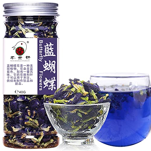 Plant Gift Dried Blue Butterfly Flowers Tea, 蓝蝴蝶花 del tè c...