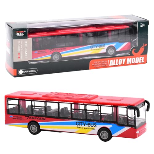 OCDSLYGB Rosso Autobus giocattolo,Giocattolo Autobus Urbano per Bam...